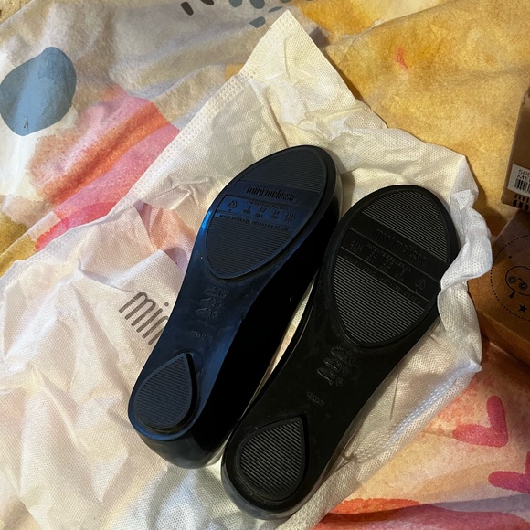 MINI MELISSA GIRL'S ULTRAGIRL STARS, BLACK/GOLD - size 3 - Picture 3 of 3